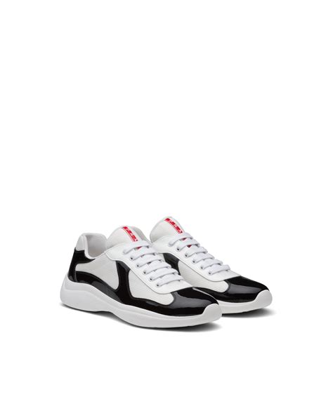 prada cups black and white|prada americas cup sneakers sale.